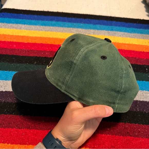 Vintage Oregon ducks Adjustable Hat interlocking UO hand washed - Picture 5 of 16